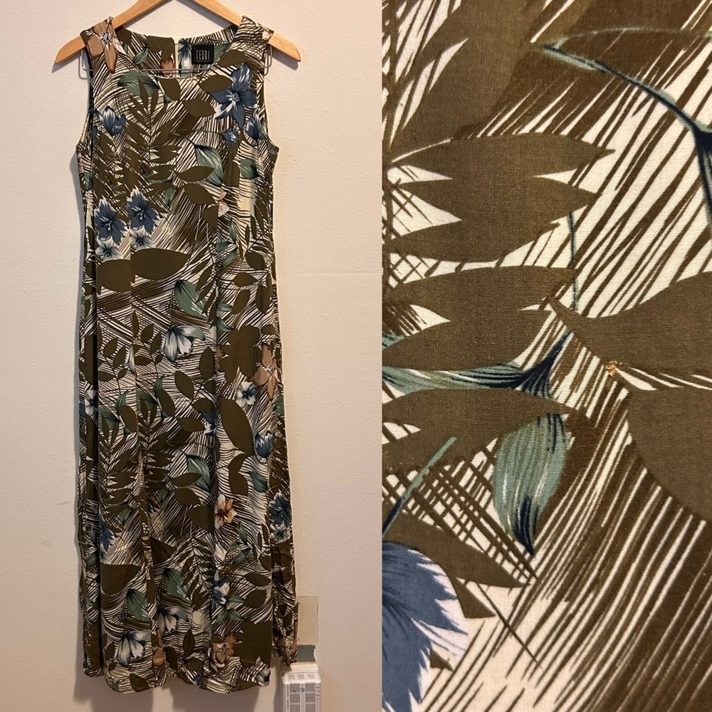 Vintage TEDDI Women’s Tropical Maxi Dress Made